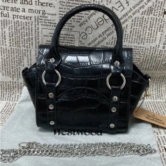 Vivienne Westwood BETTY MINI Croc Handbag - Picture 2 of 4